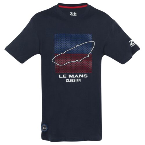 24h-Rennen Le Mans T-Shirt Circuit blau