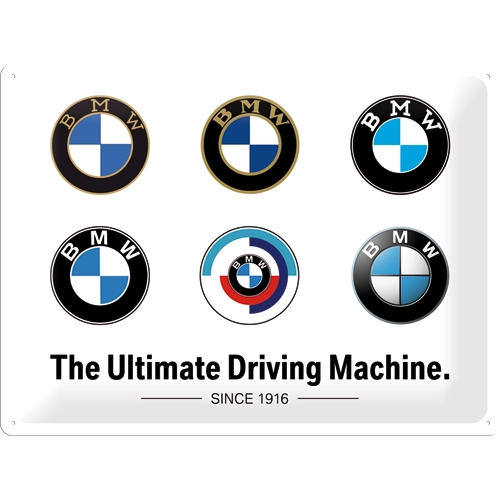 Blechschild BMW - Logo Evolution 30x40cm