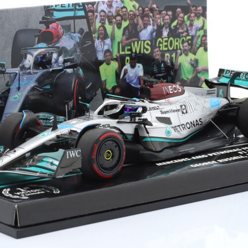George Russell Mercedes AMG Petronas W13 Formel 1 Sieger Brasilien GP 2022 Limitierte Edition 1:43