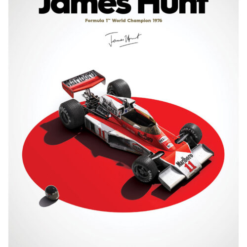 James Hunt - McLaren M23 - Japan - Japan GP - 1976 - Limited Poster