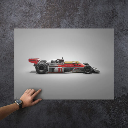 James Hunt - McLaren M23 - Japanese GP - 1976 - Colors of Speed Poster