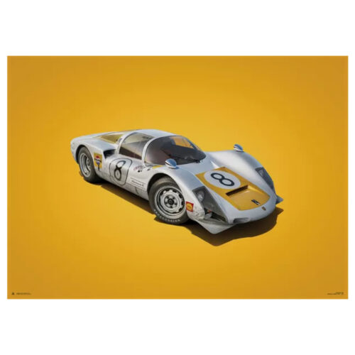 Poster Porsche 906 - weiß - Japan GP - 1967 - Colors of Speed