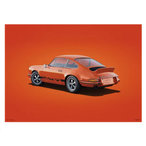 Poster Porsche 911 RS - Orange - Colors of Speed